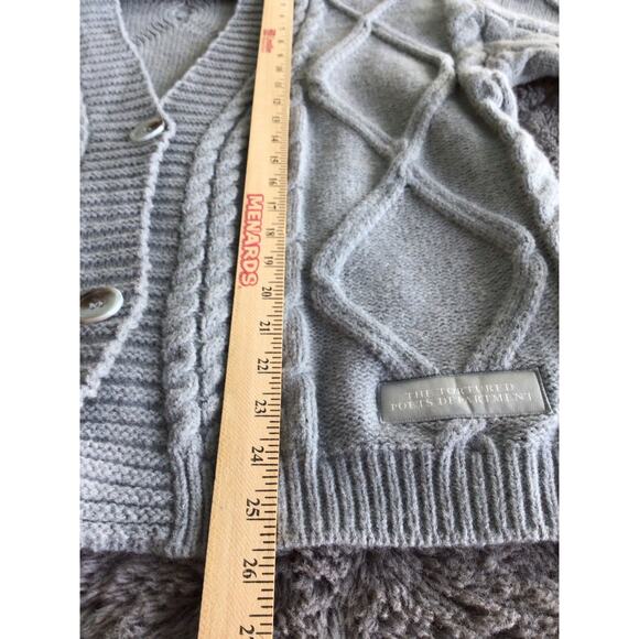 Taylor Swift The Tortured Poets Department Cardigan Eras Tour Sweater Gray XS/SM - Picture 8 of 10